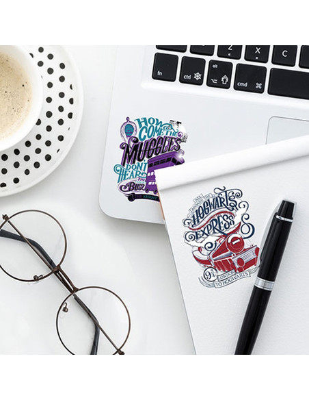 Conjunto de 55 adesivos Harry Potter
