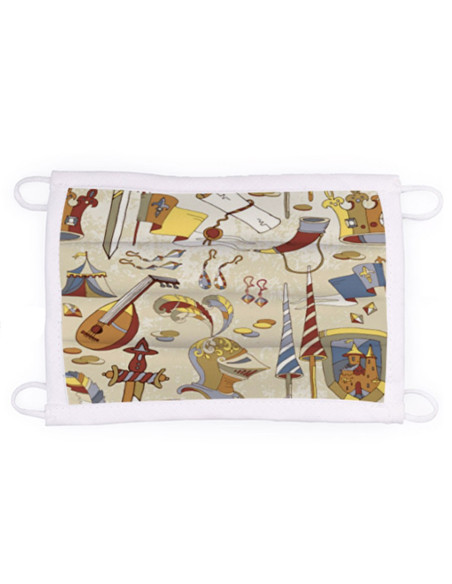 Máscara medieval reutilizável...