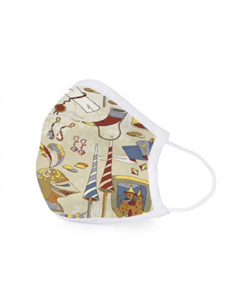 Máscara medieval reutilizável...