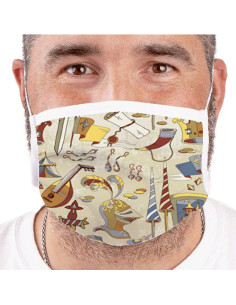 Máscara medieval reutilizável aprovada (para adultos) 2