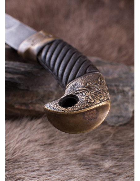 Sabre Shashka envelhecido, com baioneta