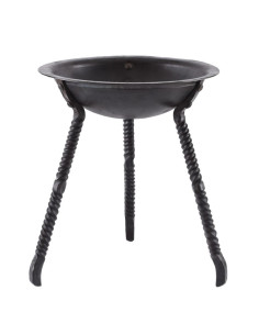 Tigela forjada a mão para fogo