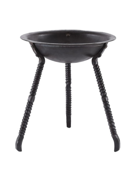 Tigela forjada a mão para fogo