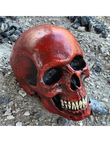 caveira vermelha média