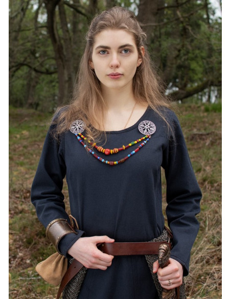 Vestido Longo Viking Afra, Azul Escuro