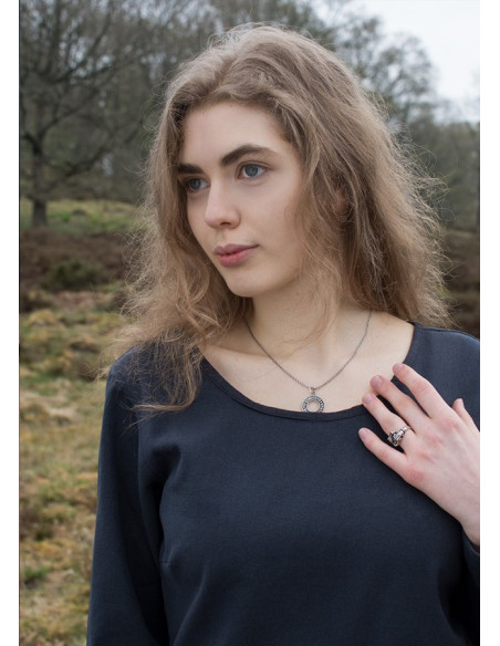 Vestido Longo Viking Afra, Azul Escuro