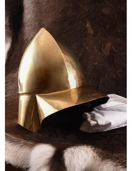 Capacete grego da Boécia em latão, S....