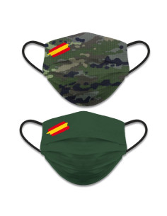 Acessório facial reversível nível 3, camuflagem camuflada