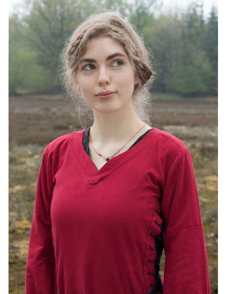 Vestido medieval aberto Bliaut Amal,...