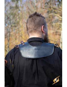 Gorjão de guerreiro medieval, cor escura 2