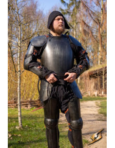 Peitoral Escudeiro Medieval, acabamento preto 2