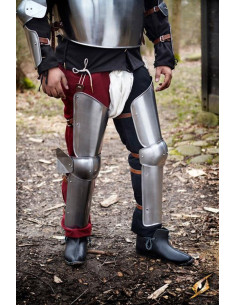 Protetores de perna para Soldier, acabamento acetinado