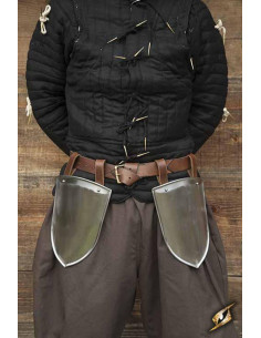 Escarcels medievais de escudeiro, acabamento polido