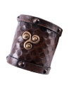 Pulseira Viking em couro com Trisquel