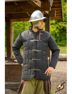 Conjunto de Infantaria Medieval, Gambeson e Capacete