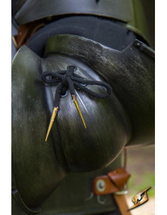 Braçadeiras de Armadura Milanesa, acabamento escuro 2