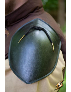 Ombreiras medievais simples de escudeiro, acabamento escuro 2