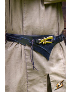 Cinto de couro Dark Elves, preto