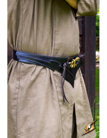 Cinto de couro Dark Elves, preto