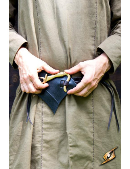 Cinto de couro Dark Elves, preto