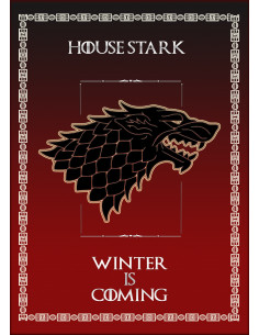 Estandarte Jogo de Tronos House Stark (50x70 cms.)