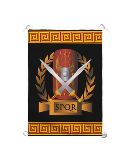Estandarte da Legião Romana SPQR,...