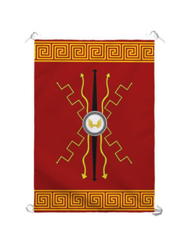 Deuses da Bandeira Romana. Interior e exterior (70x100 cms.)
 Material-Cetim