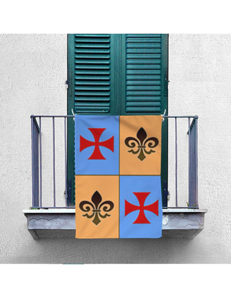 Estandarte Medieval Cruz Templária...
