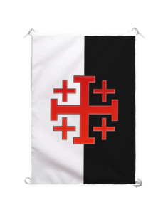 Banner com a Cruz da Ordem do Santo Sepulcro de Jerusalém (70 x 100 cms.)