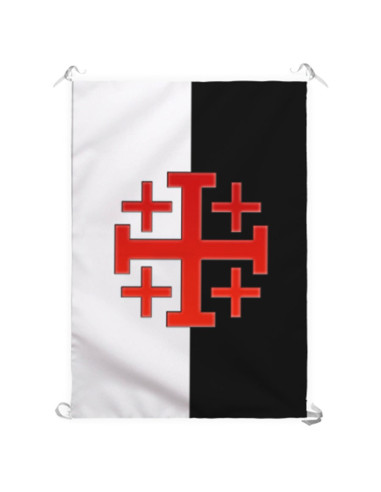 Banner com a Cruz da Ordem do Santo Sepulcro de Jerusalém (70 x 100 cms.)