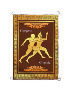 Banner das Olimpíadas Gregas, Atletismo (70 x 100 cms.)