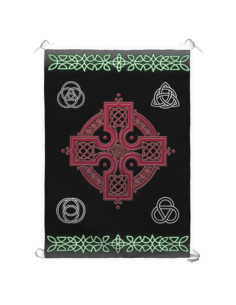 Simbolismo da bandeira e cruz celta (70 x 100 cm).