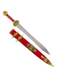Spatha cavalaria romana com bainha vermelha
