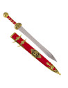 Spatha cavalaria romana com bainha vermelha