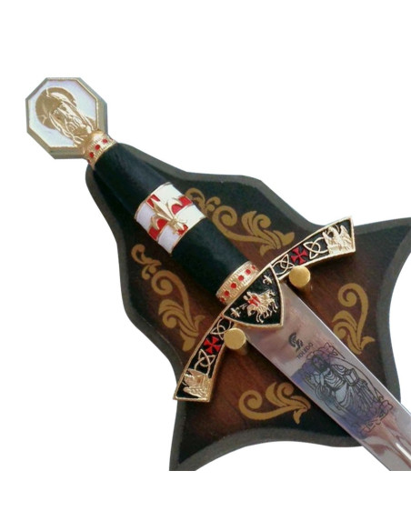 Adaga Cavaleiros Templários com mesa...