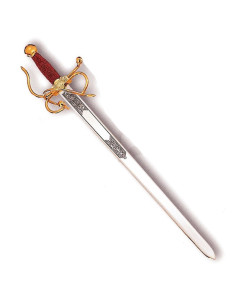 Espada colada para casamentos (sem texto personalizado gravado)