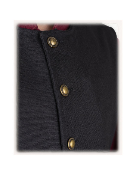 Colete pirata Fletcher preto