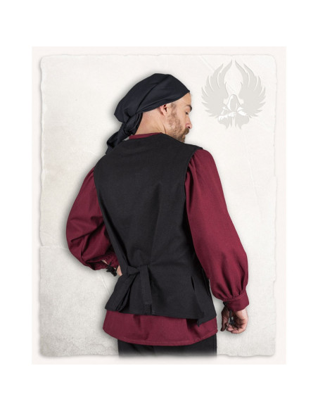 Colete pirata Fletcher preto