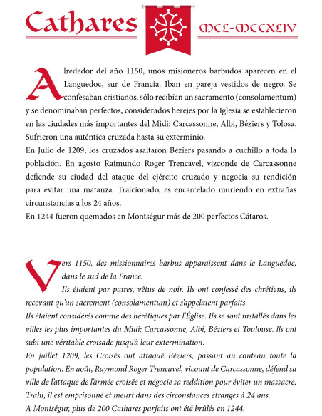 Espada decorativa dos cátaros, 94 cm.