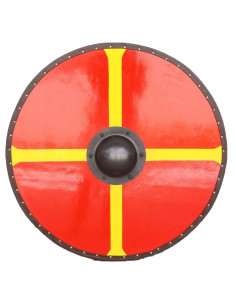 Cruz Escudo Viking de Molinete madeira e aço