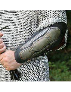 Pulseiras de elfo, couro e aço