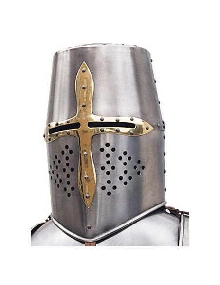 Armadura natural com escudo e lança