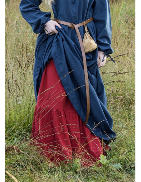 Saia ou anágua medieval, cor vermelha