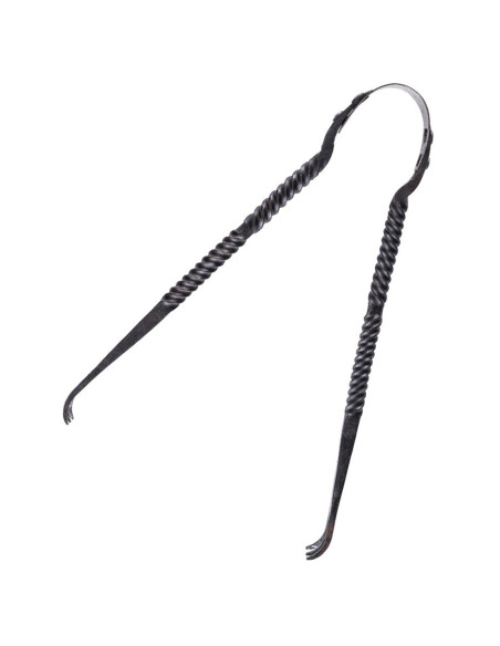 Pinças de ferro medievais forjadas à mão