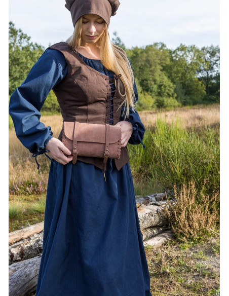 Corpete medieval modelo Tilda, castanho