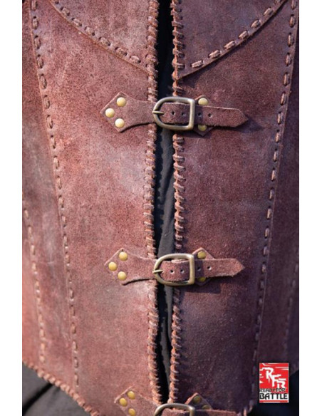 Armadura Medieval de Couro Guerreiro...