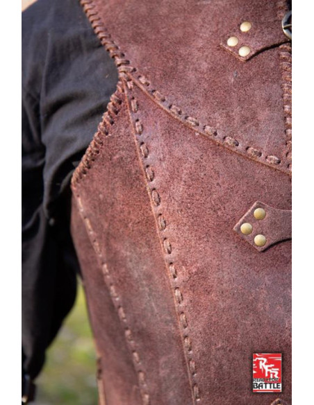 Armadura Medieval de Couro Guerreiro...