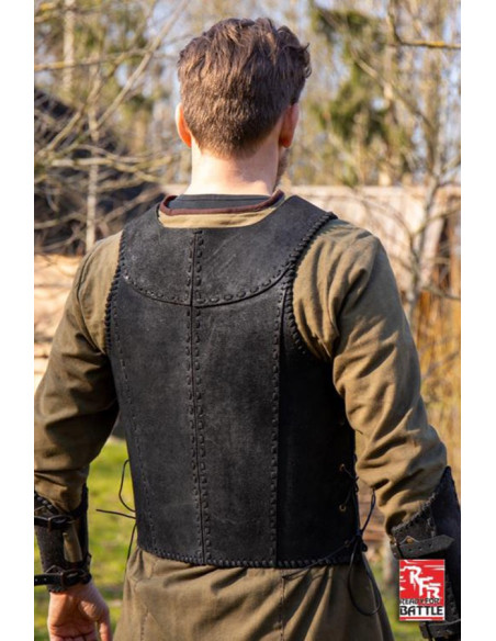 Armadura Medieval de Couro Guerreiro...