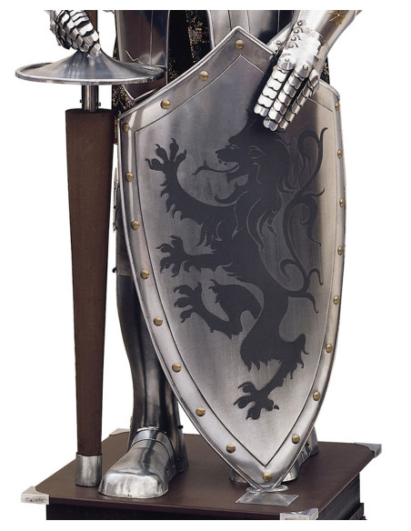 Armadura natural com escudo e lança