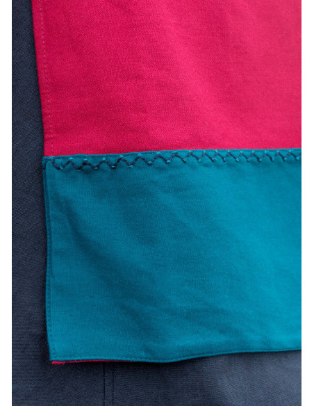 Vestido avental vermelho Viking Hilja...